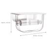 Alipis Bathroom Tissue Box Wall-Mounted Tissue Holder Transparent Toilet Paper Storage Easy Installation for Home Hotel and Cafe Decor Reliable and Accessory view 2