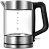 FairUo Kettle, Eco Glass Electric Kettle, 1.5L Cordless Water Kettle, Led Illuminated, Fast Boil, Auto Shut-Off, Stainless Steel Inner Lid view 1