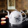 FairUo Kettle,Ceramic Electric Kettle,Cordless Water Teapot, Teapot-Retro 1.2L Jug, 1000W Water Fast for Tea, Coffee, Soup, Oatmeal-Removable Base, Automatic Power Off,Boil Dry Protection/Gray view 2