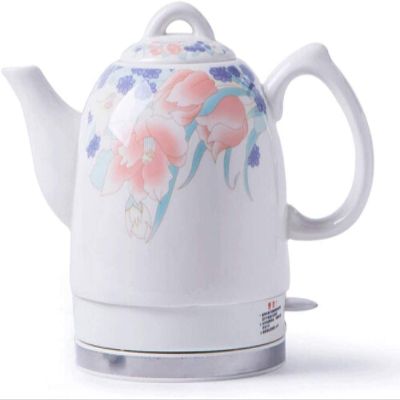 FairUo Kettle,Electric Kettle,Ceramic Cordless Water Teapot 1.2Liter Automatic Power off Fast Boiling Nordic Vintage Style