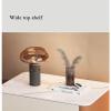 JITEM Modern Wood 2 Drawers Nightstand Faux Leather Bedside Table Marble Pattern Sintered Stone Top End Side Table Bedroom Night Stand view 4