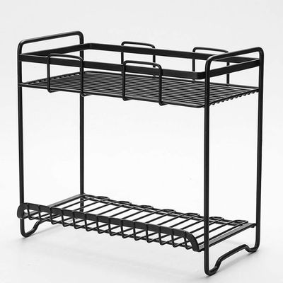 2-Layer Countertop Spice Rack,Kitchen Dish Rack Organizer,Bathroom Shelf Storage Rack