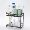 2-Layer Countertop Spice Rack,Kitchen Dish Rack Organizer,Bathroom Shelf Storage Rack view 3