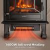 TURBRO Suburbs 20 in. Electric Fireplace Infrared Heater with Crackling Sound view 3
