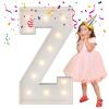 4FT Marquee Light Up Letters, Large Marquee Letters, Mosaic Balloon Frame Letter Big Letters For Engagement Wedding Decorations Birthday Party Backdrop Decor, Balloon Arch Kit Letter Z view 1