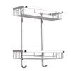 Bathroom Shelf,Bathroom Corner Shelf,Shower Shelf Durable Aluminum Adhesive Suction Corner Shelves view 1