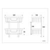 Bathroom Shelf,Bathroom Corner Shelf,Shower Shelf Durable Aluminum Adhesive Suction Corner Shelves view 3