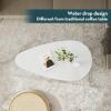 SAYGOER Modern Coffee Table White Oval Coffee Tables for Living Room Simple Center Table for Small Space Home Office Easy Assembly 22.2" D x 42.5" W x 17.1" H, White view 4