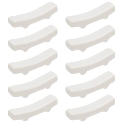 PLIGREAT 10 Pcs White Porcelain Chopstick Rest Chinese Ceramic Chopstick Holder Chopsticks Rack for Chinese Food Japanese Restraurant Hotel Creative Spoon Fork Stand Dinning Room Tabletop Decoration