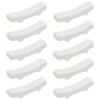 PLIGREAT 10 Pcs White Porcelain Chopstick Rest Chinese Ceramic Chopstick Holder Chopsticks Rack for Chinese Food Japanese Restraurant Hotel Creative Spoon Fork Stand Dinning Room Tabletop Decoration view 1
