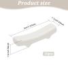 PLIGREAT 10 Pcs White Porcelain Chopstick Rest Chinese Ceramic Chopstick Holder Chopsticks Rack for Chinese Food Japanese Restraurant Hotel Creative Spoon Fork Stand Dinning Room Tabletop Decoration view 2