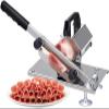 Frozen Meat Slicer, Manual Meat Slicing Machine, Beef Mutton Roll Food Slicer Stainless Steel Adjustable Thickness Freezing Meat Cutter view 1