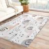 ZDABAOEC Kids Snail Rug, 4x6 Rug, Cute Cartoon Area Rugs for Boys Girls Bedroom & Room Decor, Nursery Playroom Classroom Patterned Large Rug, Washable Non Slip Indoor Floor Carpet view 1