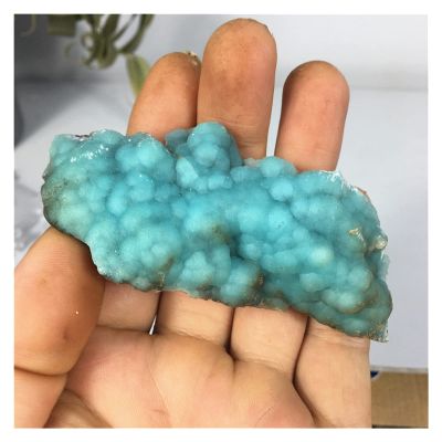 FIDEMM Natural Crystal Rough Hemimorphite Natural Crystal Stones Raw Quartz Blue Green Crystals Healing Chakra Gem Home Decoration Gift (Size : 16)