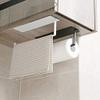 Kitchen Adhesive Roll Paper Towel Holder Bathroom Wall Mounted Paper Towel Rack Tissue Hanging Shelf for Bathroom Accessories(Color:Black) view 4