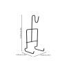 CALLARON Tea Display Stand Holder Rack Iron Coffee Cup Holder Tea Cup Saucer Display Metal Coffee Mug Organizer for China Teacup Plate Teapot view 2