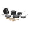 Cuisinart Culinary Collection 12-Piece Pots and Pans Set, PURELYCERAMIC Nonstick, Black view 3