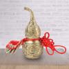 Pissente Brass Wu Lou Luck Cucurbit Ornament Brass Cucurbit Collection, Good Luck Gourd Decor Brass Gourd Statues view 1