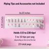 The Cookie Countess Wall Mounted Piping Tip Holder Organizer - Pack of 2 (Piping tips and accessories not included) view 4