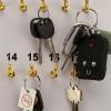 55 Hook Key Holder Wall Mount for Office, Work, Valet - Self Locking Hook Board - Portable Keyboard for Storage and Transport of Keys view 2