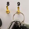 55 Hook Key Holder Wall Mount for Office, Work, Valet - Self Locking Hook Board - Portable Keyboard for Storage and Transport of Keys view 3