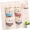 YARNOW Cotton and Linen Hanging Storage Bag Organizer Multi Wall Storage for Toys Magazines and Gadgets and Easy to Room and Bathroom Use view 2