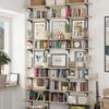 Wallniture Turin 60" Long Wall Bookshelf, Floating Shelves for Bookcase, Storage Shelves with Adjustable Standard Rail Bracket System, Burnt Finish view 2