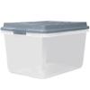 Hefty HI-RISE 72 Qt Large Plastic Storage Bins with Lids, 6 Pack Stackable Containers with Secure Latching Handles, Clear Storage Totes for Garage, Closet, Basement, Clothes and Household Organization view 1