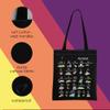 MNIGIU TN Canvas Tote Bag TN State Gift TN Eco Tote Bag Reusable Bag Welcome Bag (TN Black) view 3