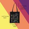 MNIGIU TN Canvas Tote Bag TN State Gift TN Eco Tote Bag Reusable Bag Welcome Bag (TN Black) view 4