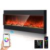 Cosmopolitan Phoenix Univue Series 44-inch Electric Fireplaces, 251 Realistic Flame Color Combinations, Low Noise 1500/750 Watt Fireplace Heater, Hand Crafted Logs view 1