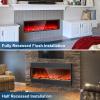 Cosmopolitan Phoenix Univue Series 44-inch Electric Fireplaces, 251 Realistic Flame Color Combinations, Low Noise 1500/750 Watt Fireplace Heater, Hand Crafted Logs view 3