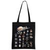 MNIGIU Seattle Canvas Tote Bag - Welcome Tote, Reusable Shopping Bag (Black) view 1