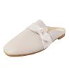 CsgrFagr Slides for Women Heel Fashion Summer Women Beach Slip On Soft Sole Casual Round Toe Non Beach Slippers for (Beige, 7.5) view 1