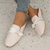 CsgrFagr Slides for Women Heel Fashion Summer Women Beach Slip On Soft Sole Casual Round Toe Non Beach Slippers for (Beige, 7.5) view 4