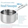 BOHK 10 Ounce Kitchen Induction Stainless Steel Milk Pot Saucepan Oil Chocolate Sauce Pan Butter Warmer Pot (300 ml) view 2