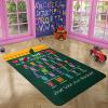ABC Rug, Alphabet Rugs for Students Playroom, ABC Mat for Classroom 2x3 3x5 4x6 5x8 Class Decorations Printed Preschool Room Non Slip Boy & Girl Rug Carpet for School view 4