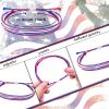 Palotay Red White and Blue String Bracelets 4th of July Patriotic Party Favors Bracelets Adjustable American Flag Woven Patriotic Independence Jewelry 15 view 2