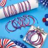 Palotay Red White and Blue String Bracelets 4th of July Patriotic Party Favors Bracelets Adjustable American Flag Woven Patriotic Independence Jewelry 15 view 4