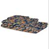 Thanksgiving 3 Piece Bath Towels Set, Fall Mushroom Yellow Grey Vintage Navy Blue Soft & Absorbent Towel for Bathroom, Hotel (1 Bath Towel 30x60, 1 Hand Towel 16x28, 1 Washcloth 13x13) view 2