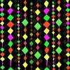122feet Neon Streamers Glow Garland Glow in The Dark Block Hanging Paper Ornaments Blacklight Reactive Fluorescent Black Light Party Kit Neon Glow Party Supplies and Decorations for Birthday Wedding view 1