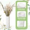 Didaey 10 Pack Composite Plastic Flower Vases Bulk White Small Boho Floral Vases for Dried Flower Bouquet Pampas Grass Centerpieces Fall Wedding Party Living Room Decor(Stylish) view 3