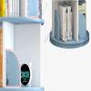 360-degree Rotating Bookshelf Shelf, Simple Household Space-Saving Bookcase Student Floor-to-Ceiling Small Bookshelf MINGPING (Size : 4 Layers White 46x46x129cm) view 4