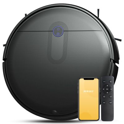 DOITION L100 Robot Vacuum Cleaner with Smart Navigation, 2500 Pa Suction, Powerful Robot Vacuum for Pet Hair, Hard Floor, Carpet, Auto-Recharge, APP Control, Voice Control, Black