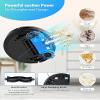 DOITION L100 Robot Vacuum Cleaner with Smart Navigation, 2500 Pa Suction, Powerful Robot Vacuum for Pet Hair, Hard Floor, Carpet, Auto-Recharge, APP Control, Voice Control, Black view 2