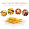 GANAZONO 50pcs Outdoor Disposable Serving Trays and Plates Cookie Platters for Parties Catering and Buffets Practical and Elegant Design for Desserts and Snacks view 4