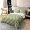 100% Cotton Green Stripe Bedding Set Full Striped Duvet Cover for Kids Boys Girls Teens Adult Farmhouse Horizontal Stripes Geometric Lines Comforter Cover Ticking Stripes Gothic Quilt Cover view 2
