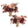 Flower Balls Arrangement Bouquet - 2 Pcs White Rose Fake Flowers Balls for Centerpieces Tables, Artificial Wedding Flowers for Wedding Aisle Decor view 1
