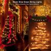 BrizLabs Clear Christmas Lights Outdoor 300 Count 69.6ft Incandescent Christmas Lights Connectable Warm White Light String UL Certified Xmas Mini Light Green Wire for Indoor Tree Holiday Party Decor view 4