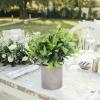 VOSAREA 3pcs Artificial Eucalyptus Plants Rustic for Home Office and Table Centerpiece Decor Lifelike Faux Greenery for Minimal Space and Natural Look view 4